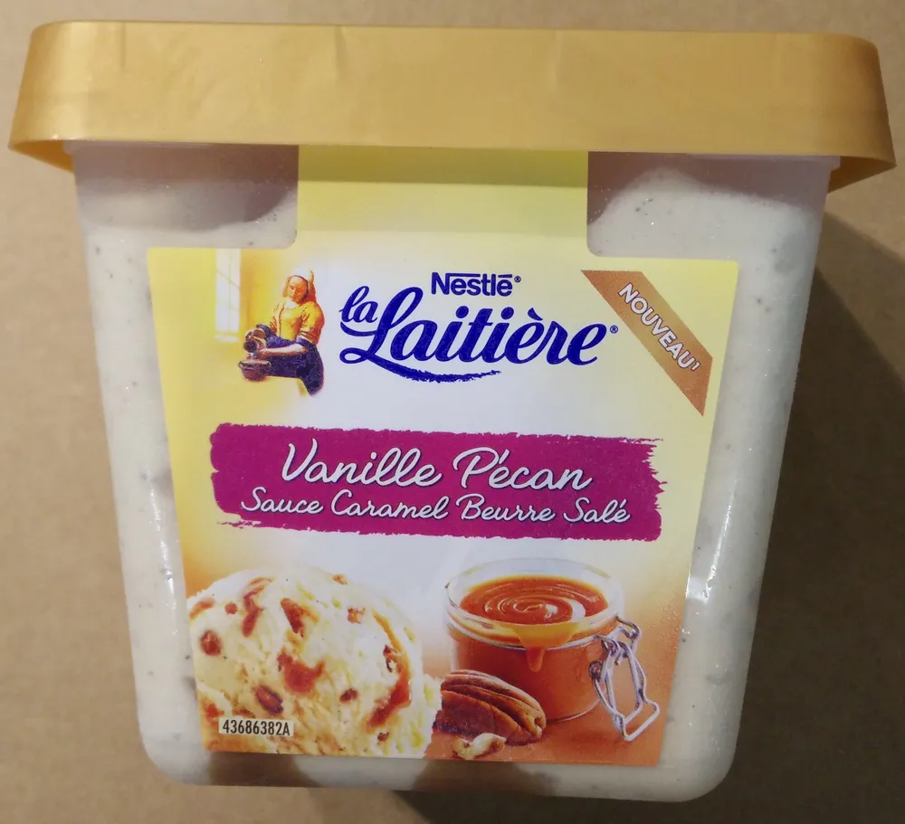 Glace Vanille Pécan Sauce Caramel Beurre Salé