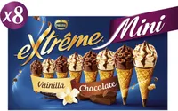 Mini cônes vanille nougatine & chocolat nougatine