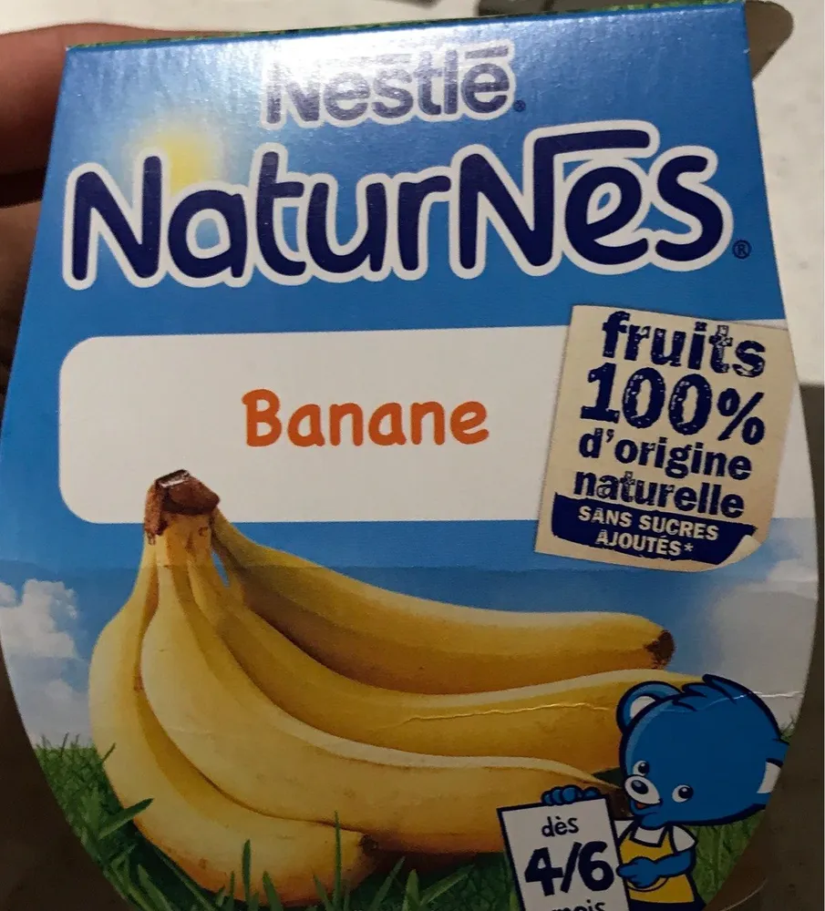 Compote Banane Naturnes Nestlé 2 x 115G +