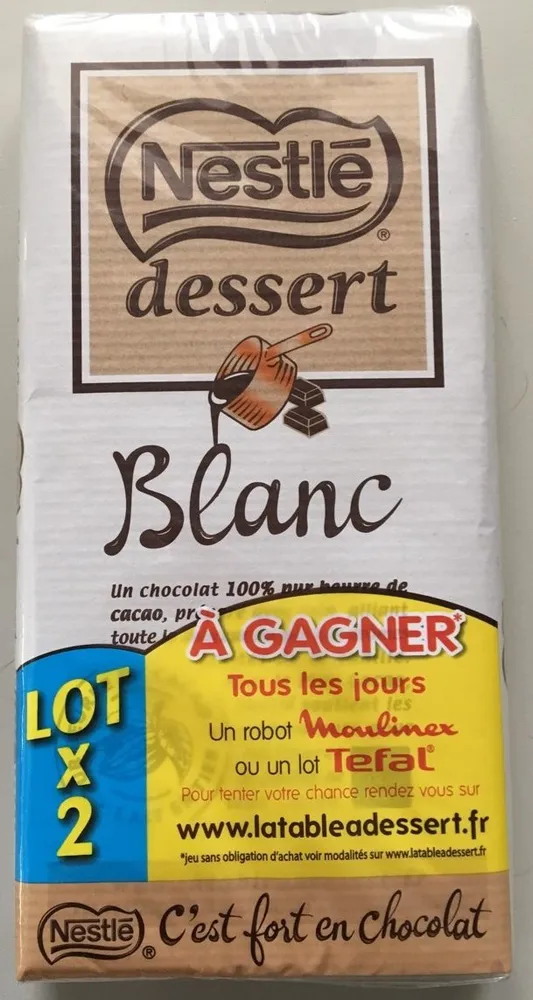 Chocolat blanc Dessert