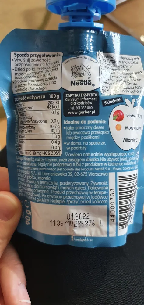 Mus jabłko morela