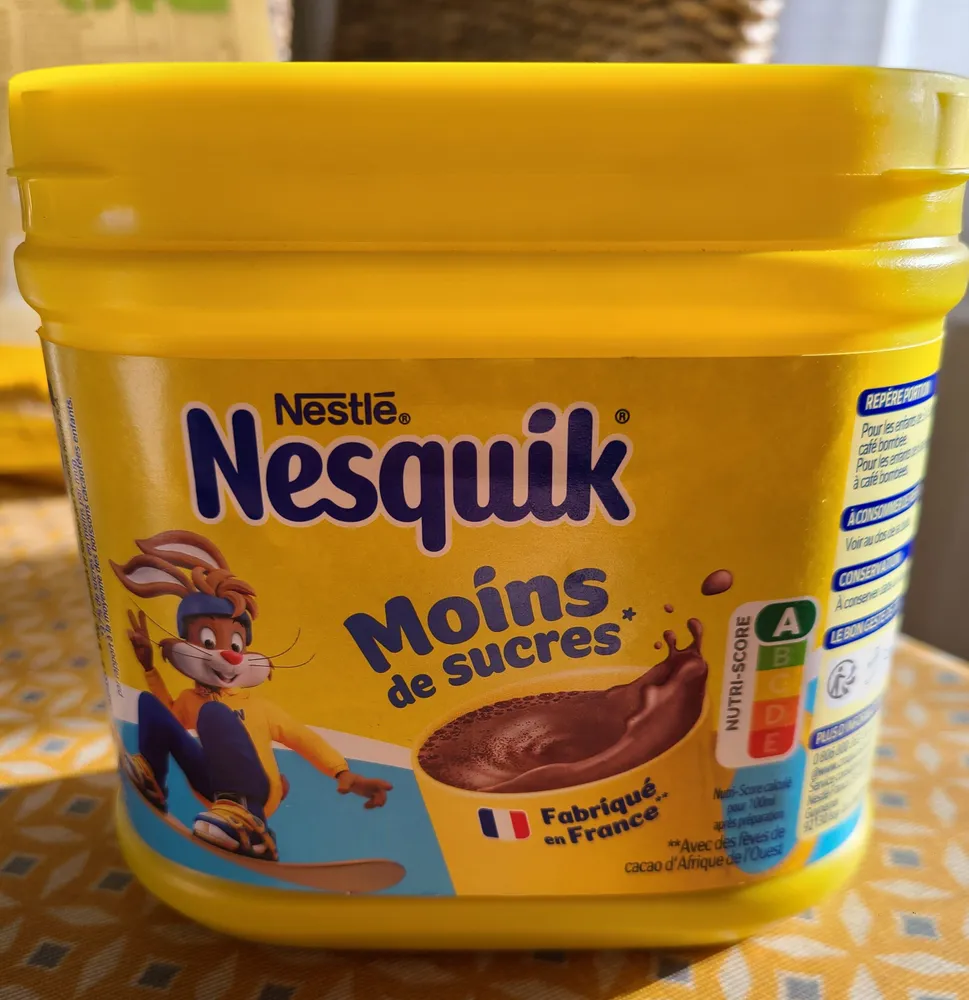 Nesquick moins de sucres