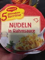 5 Min. Terrine Nudeln in Rahmsauce