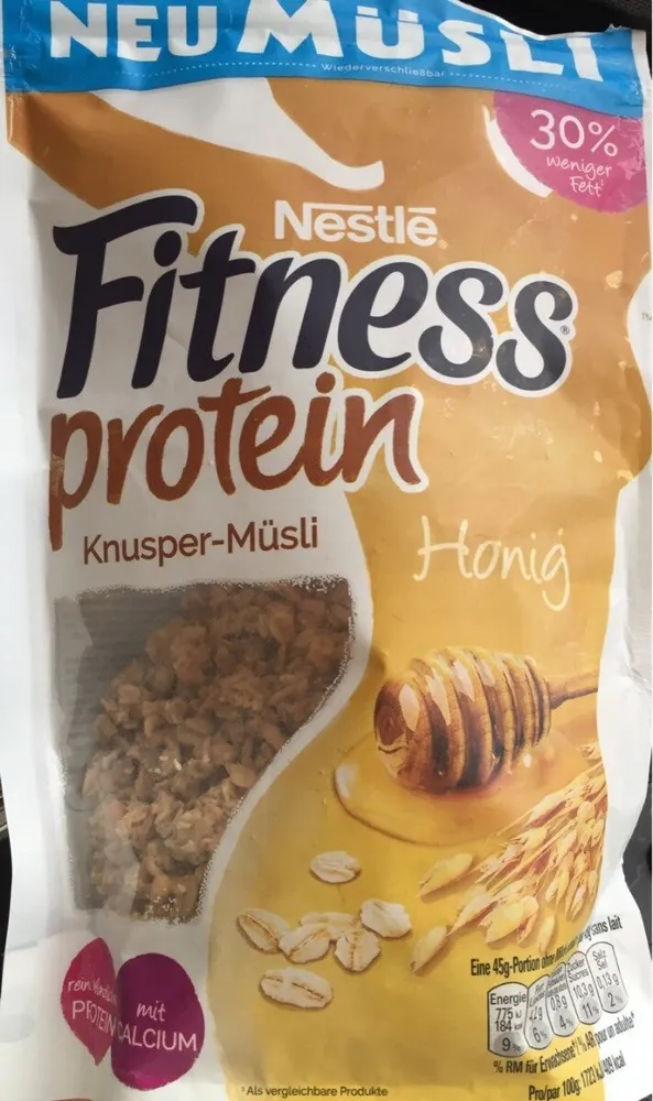 Nestlé Fitness Protein Knusper müsli Honig, 300 g