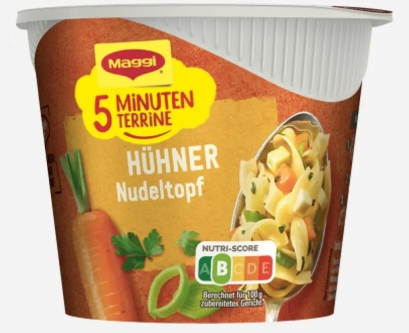 Maggi 5 Minuten Terrine Hühner nudeltopf