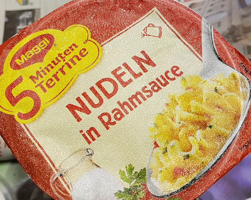 5 Minuten Terrine, Nudeln In Rahmsauce