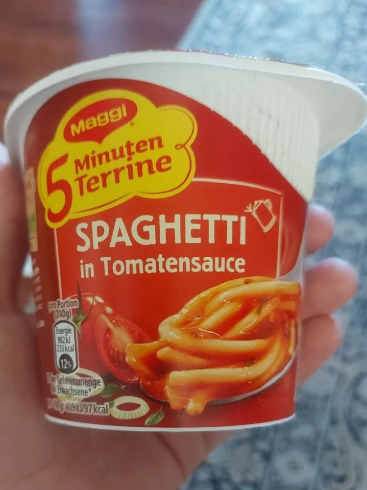 Spaghetti tomate instantanée
