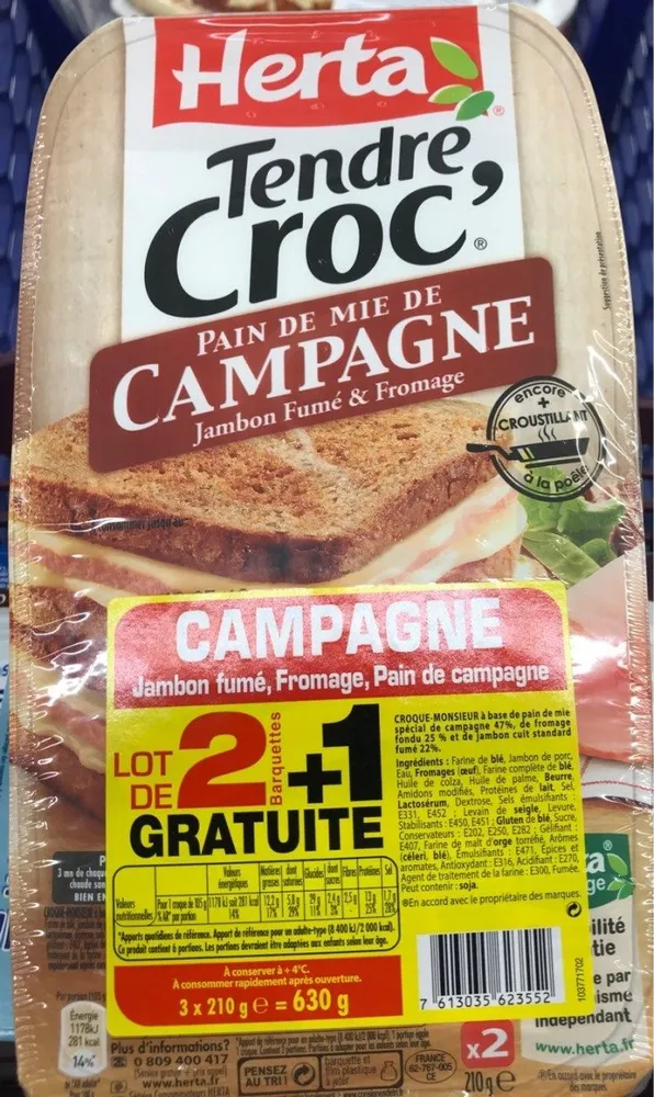 Tendre croque