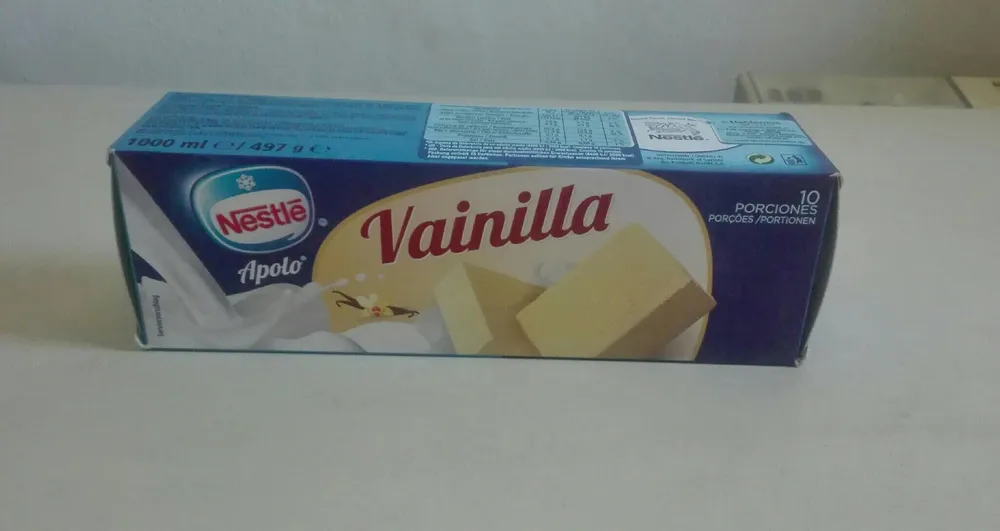 Helado de vainilla