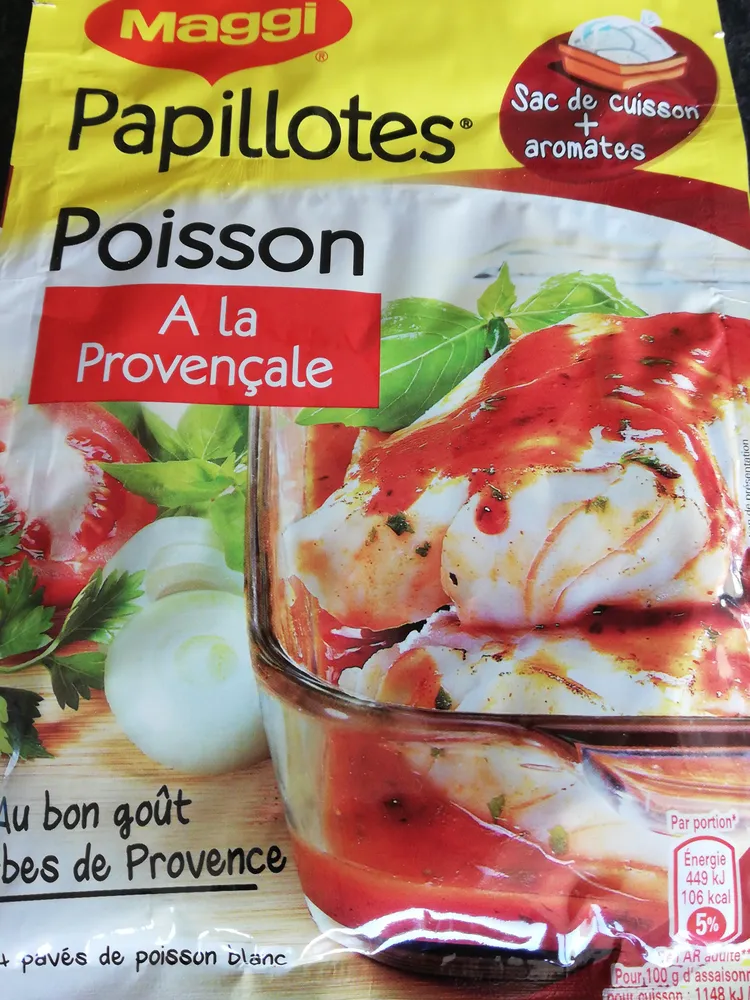 Papillote Poisson à la Provençale