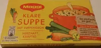 Brühwürfel Maggi klare Suppe