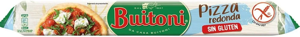Masa para pizza sin gluten y sin lactosa