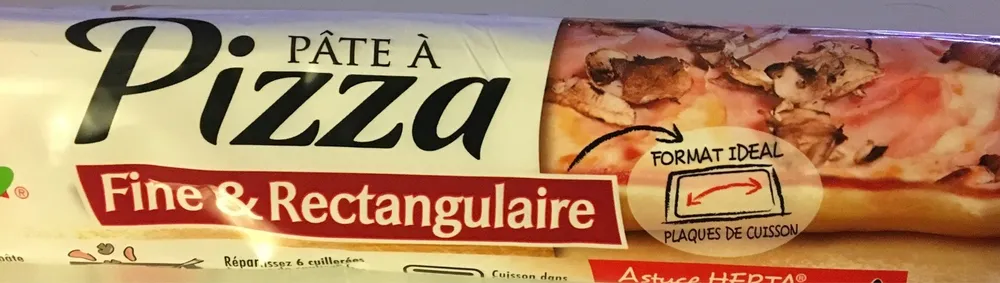 Pate à pizza fine & rectangulaire