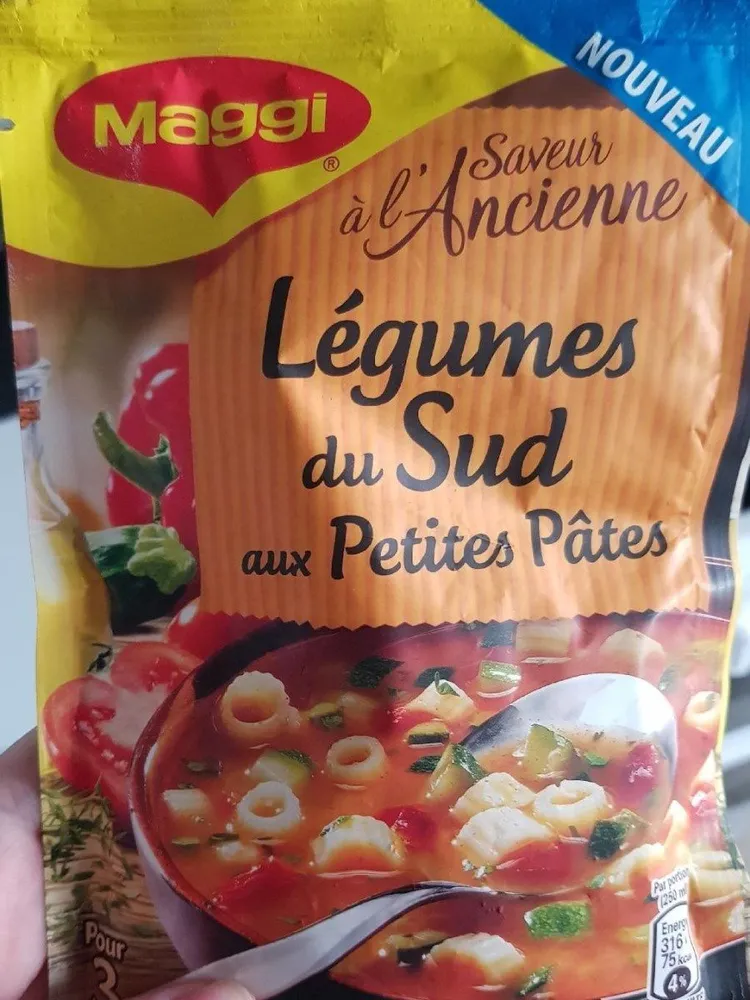 MAGGI Saveur à l'ancienne légumes du Sud aux petites pâtes