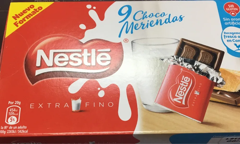Chocomeriendas chocolatinas de chocolate con leche sin gluten