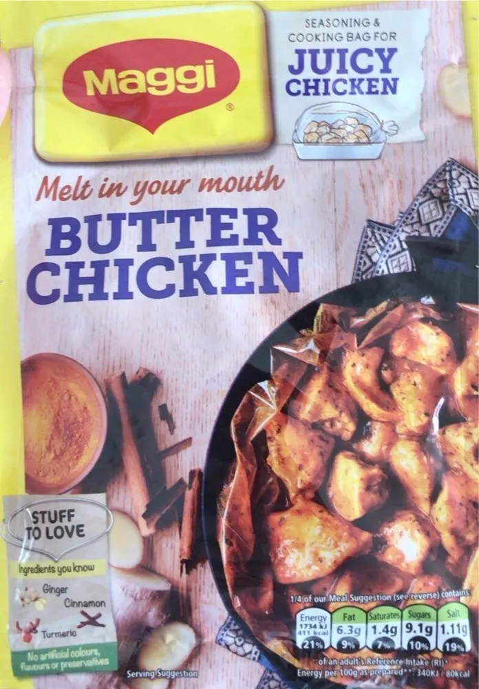Butter chicken cook in bag