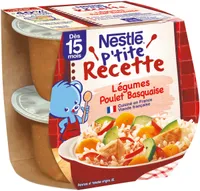 NESTLE P'TITE RECETTE LégumesPoulet Basquaise - 2 x 200g - Dès 15 mois