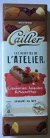 Chocolat au lait cranberries, amandes et noisettes