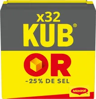 MAGGI KUB OR Bouillon Réduit en sel de -25% - 32 cubes - 121,6g