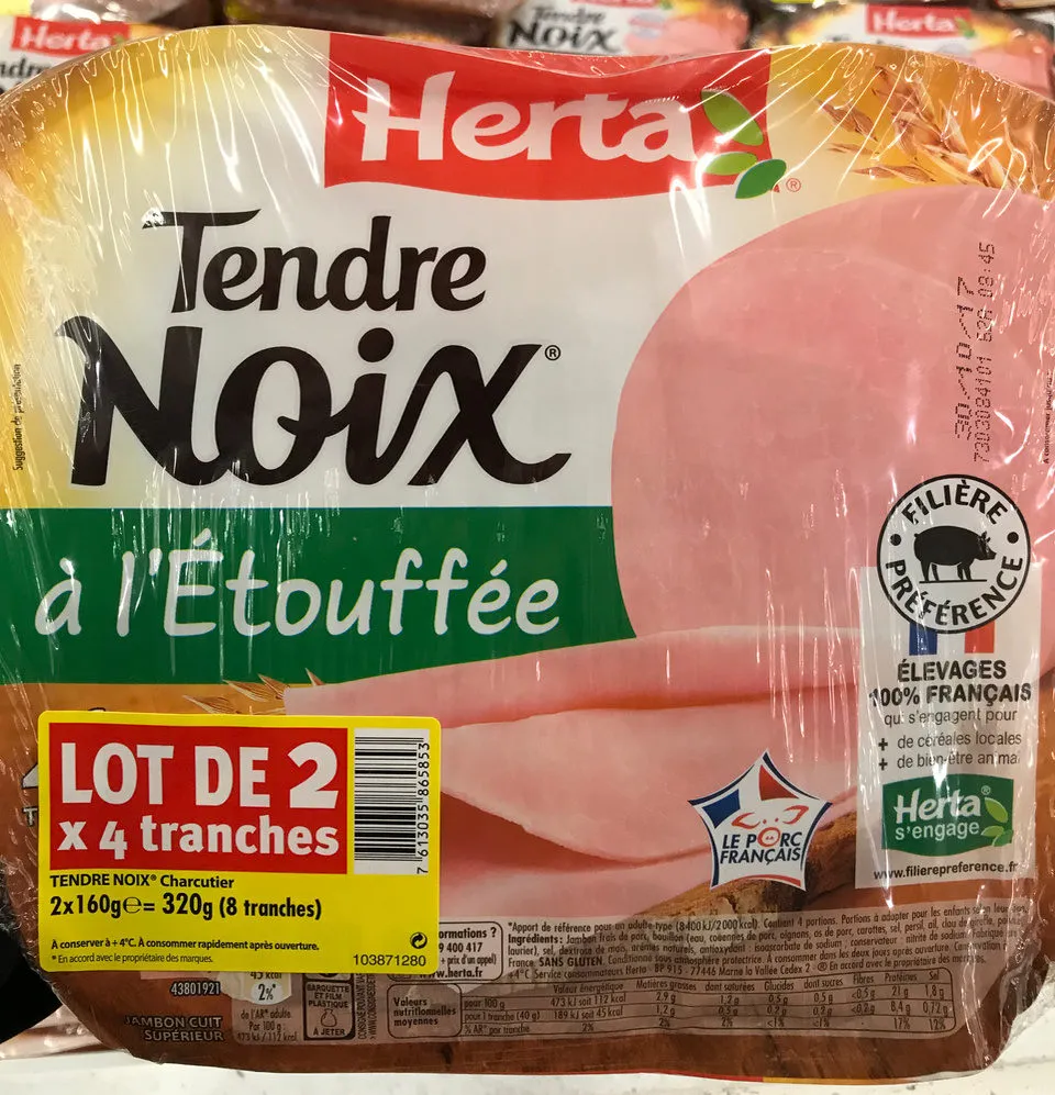 Tendre Noix à l'Étouffée (lot de 2x4 tranches)