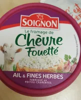 Le fromage de chèvre ail et fines herbes fouetté