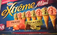 Extrême Mini cônes x8 Fraise Pistache