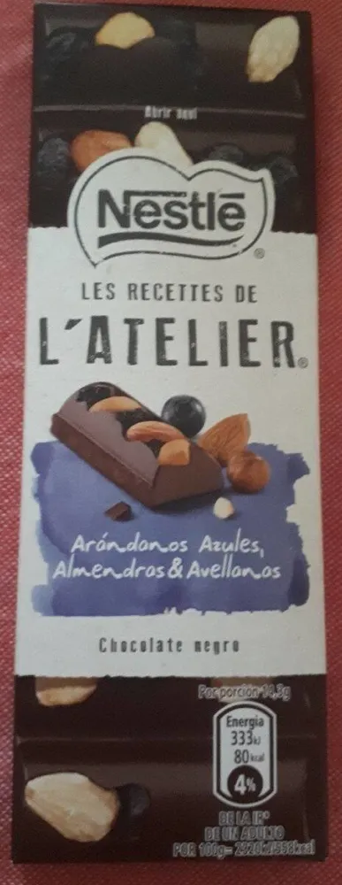 Chocolate negro almendras & avellanas