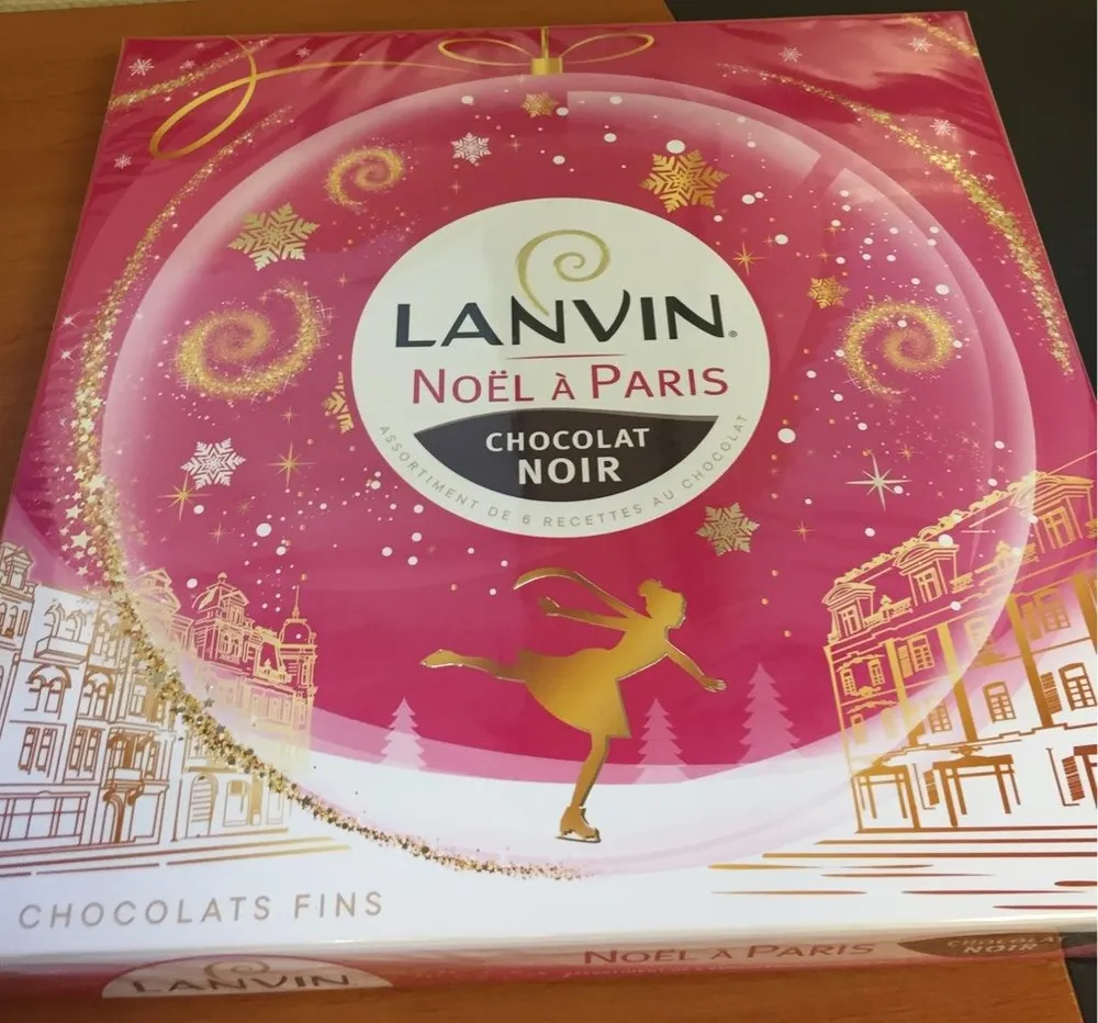 Assortiment chocolat noir Noël à Paris