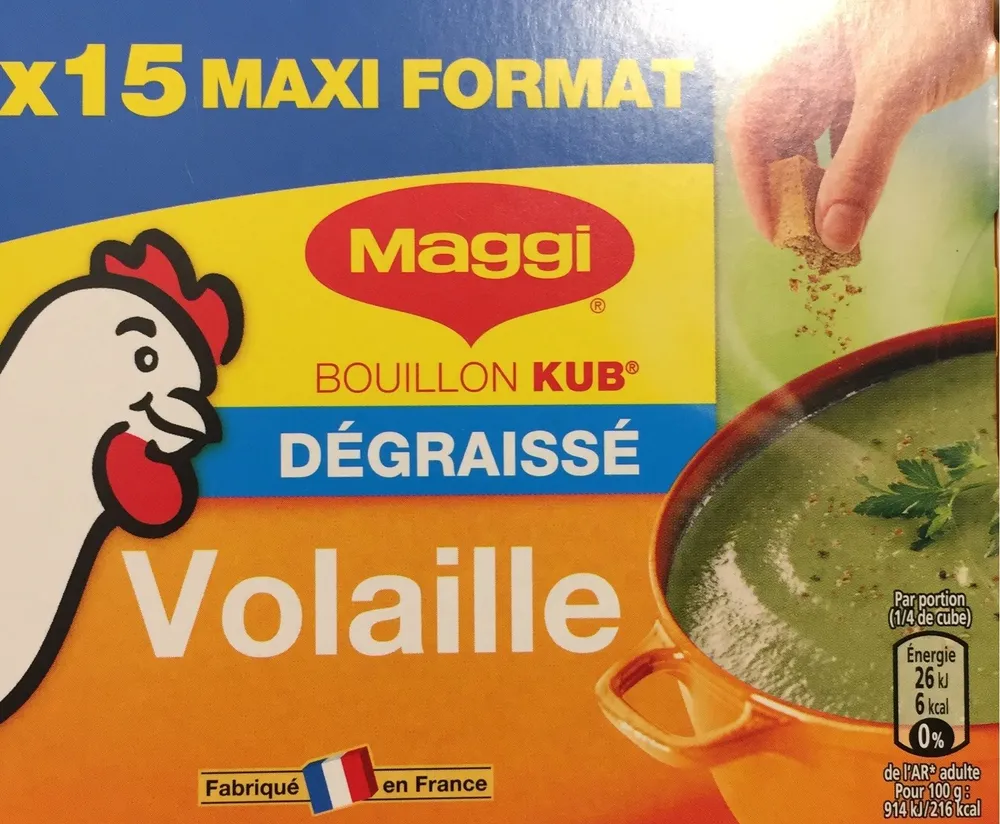 Bouillon volaille dégraissé