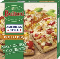 Pollo bbq pizza tradicional italiana al puro