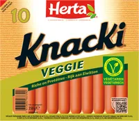 HERTA Knacki Veggie Saucisses végétales x10 - 350g