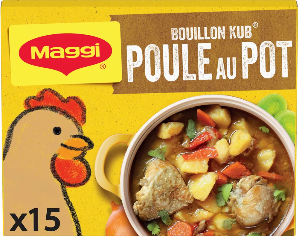 MAGGI Bouillon KUB Poule au Pot 15 cubes - 150g