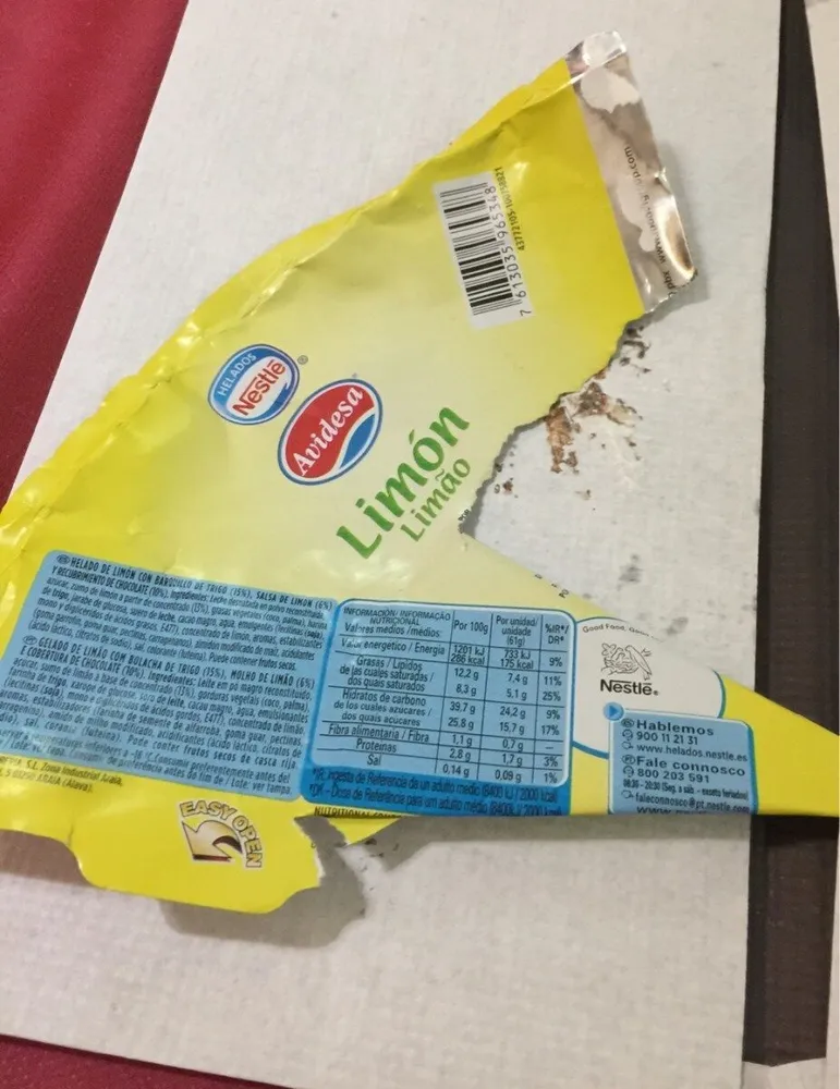 Helado limón