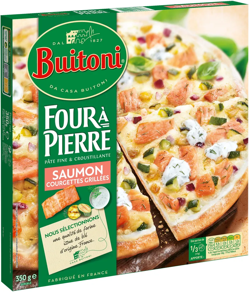 BUITONI FOUR A PIERRE Pizza Saumon 350g