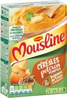 MOUSLINE Purée céréales, potiron et pommes de terre - 2 sachets de 3/4 personnes - 2x100G