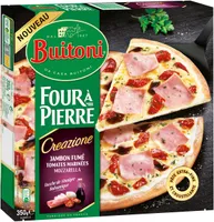 BUITONI FOUR A PIERRE CREAZIONE pizza surgelée Jambon Fumé 350g