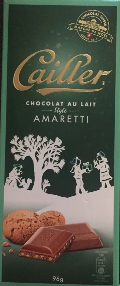 Chocolat au lait Amaretti