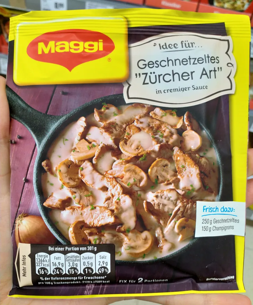 Geschnetzeltes  Züricher Art