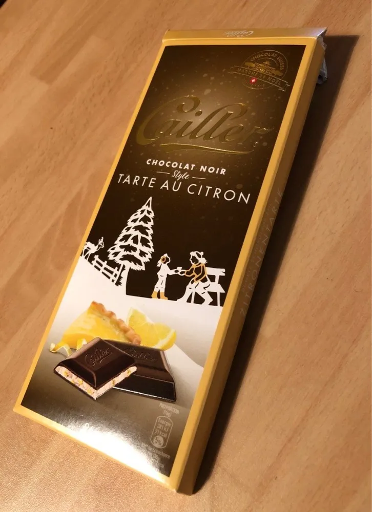 Chocolat Noir - style tarte au citron