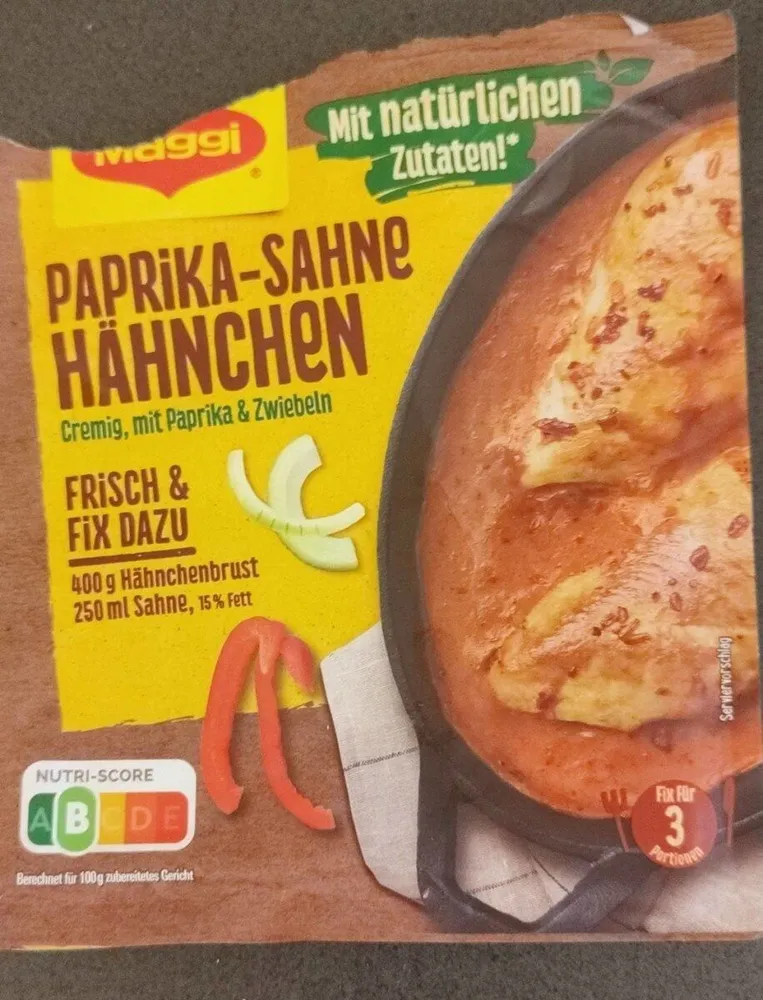 Fix für Paprika-Sahne Hähnchen