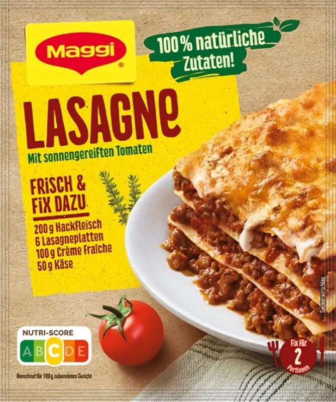 Maggi Fix für Lasagne würzig tomatig natürliche Zutaten 30 g