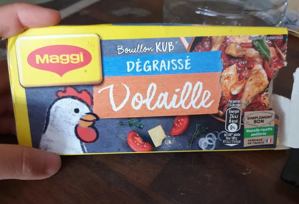 Bouillon KUB Volaille degraissé