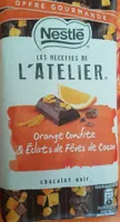 Orange confite éclats de fèves de cacao