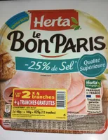 Le bon paris -25% de sel