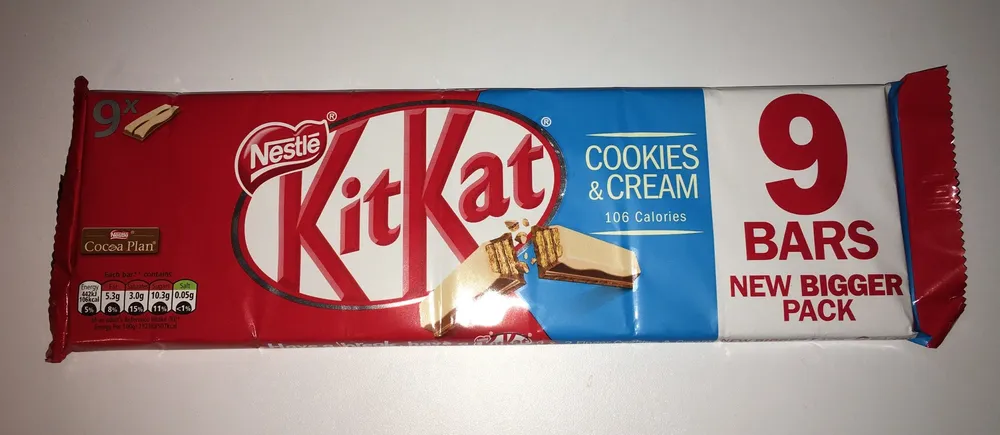 Kitkat Cookies & Cream Chocolate 2 Finger Biscuit Bar