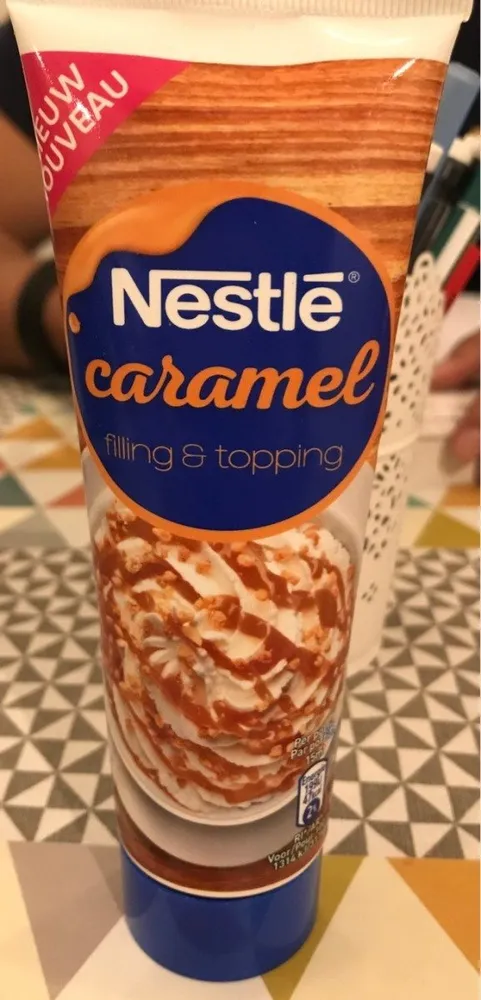 Caramel filling and topping