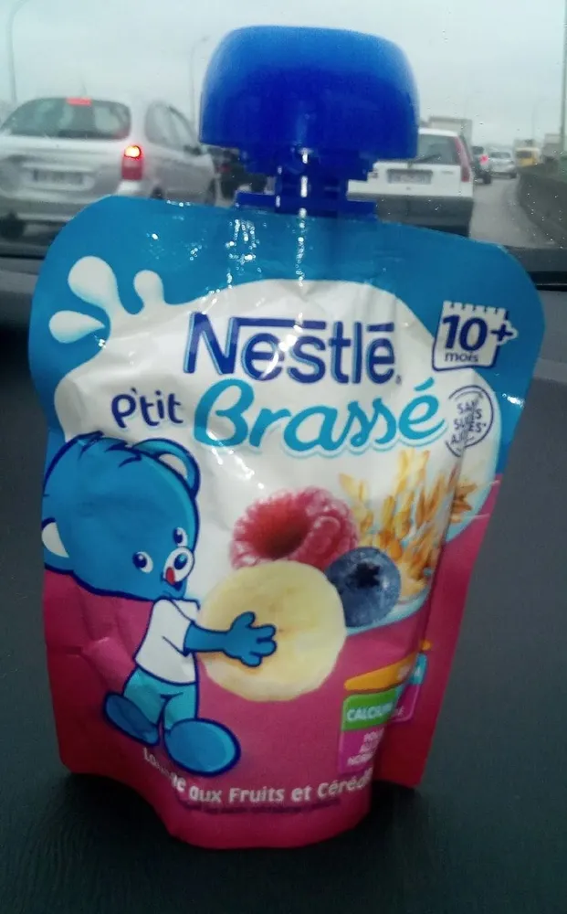 NESTLE P'TIT BRASSE Banane Framboise Myrtille Céréales 90G