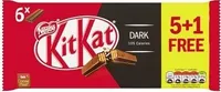 Kat 2 Finger Dark Chocolate Biscuit Bar 5+1 Pack