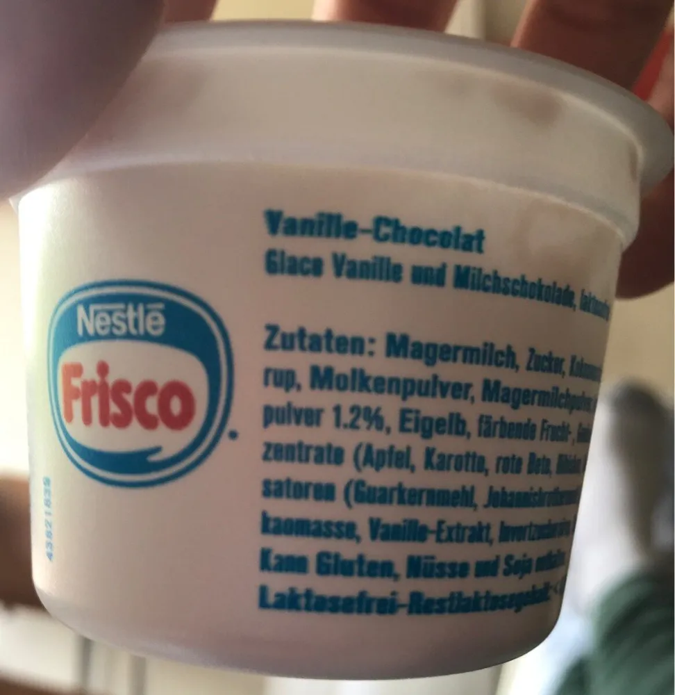 Glace Vanille-Chocolat sans lactose