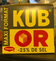 MAGGI KUB OR Bouillon -25% de sel promo maxi format - 64 cubes (=32*2cubes) - 243.2g